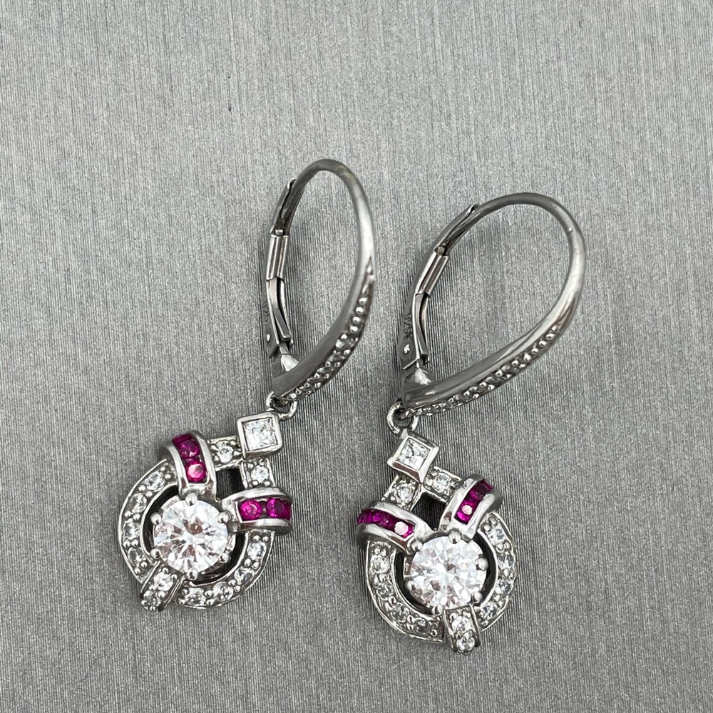 Swarovski crystals 925 silver earrings